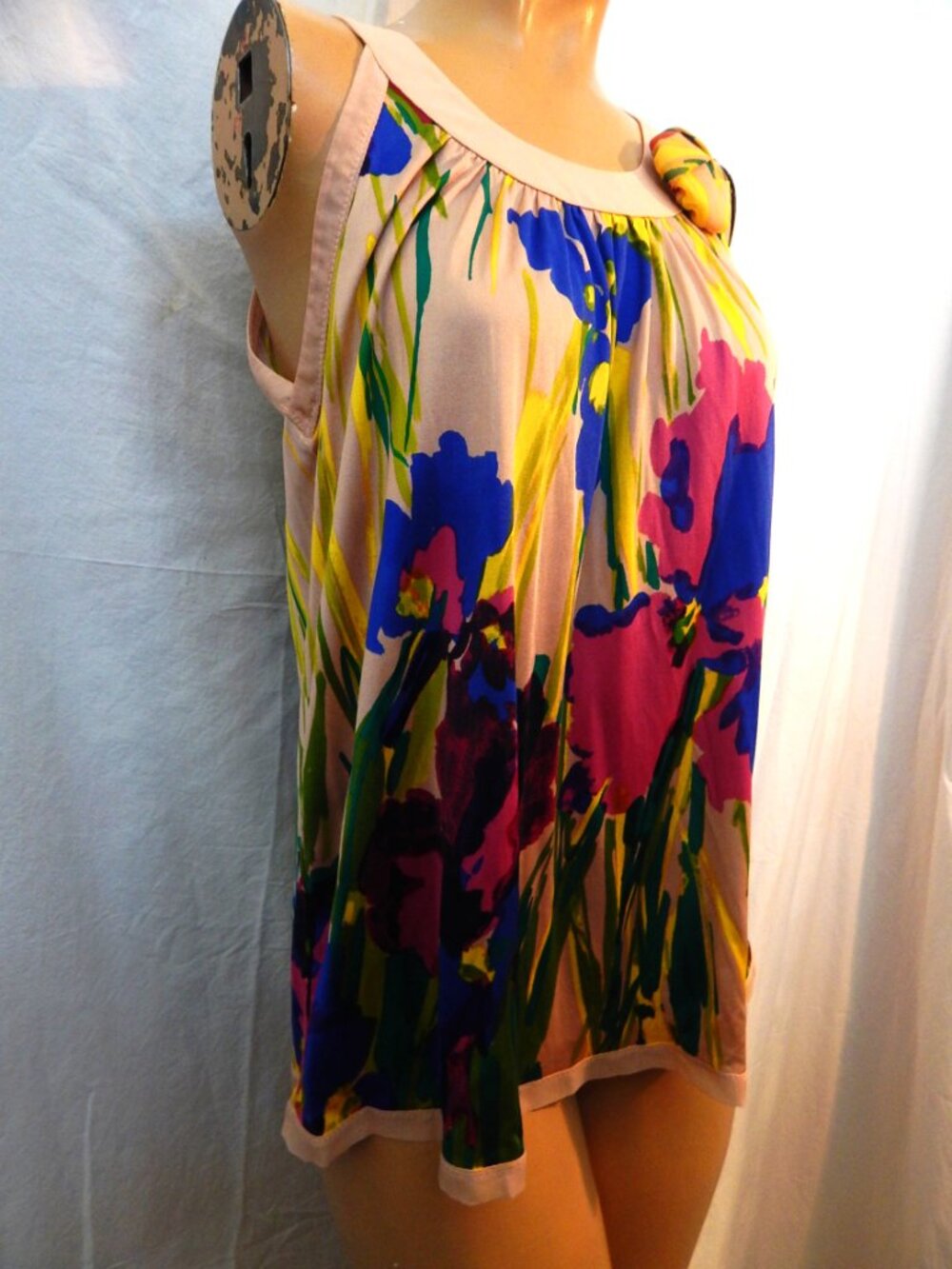 Made in Italy - 100% Silk Sleeveless Top - Blumarine - Picture 3 of 5